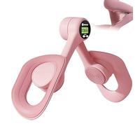 360° Rotation Pelvic Floor Exerciser, Anti Slip Design Thigh Exerciser, Pelvic Floor Trainer Women, Pelvic Floor Strengthener for Women Elvie, Screen Display Count for Thigh Toner Workout (pink)