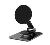 360 Rotation Phone Stand - Carbon Steel Cradle Dock, Home Bedroom Shower Mount | Compatibility Phones Mini Tablet Devices, Carbon Steel Base forRock Solid Stability with Anti Scratch Silicone Pad