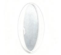 360° Rotation Round Window,Flush Mount Aluminum Porthole Windows,Household Pivot Casement Window,Tempered Glass Ventilation Shed Window for Kitchen,Bedroom,Basement(White2,60cm*30cm/24in*12in)