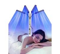 360 Rotation Tanning Lamp 60W 4-Head 432 LEDS Blue Light Solarium Lamp for Tanning Body Wavelength 460nm & 490nm Beauty-Health sty-b