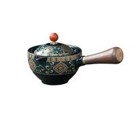360 Rotation Tea Maker and Infuser Ceramic Tea Cup for Puer Porcelain Chinese Gongfu Tea Cup Flowers Exquisite Shape (06)