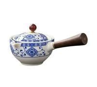 360 Rotation Tea Maker and Infuser Ceramic Tea Cup for Puer Porcelain Chinese Gongfu Tea Cup Flowers Exquisite Shape (03)