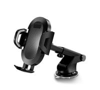 360° Rotation Universal Automobile Cradle Universal Car 360°Rotate MobilePhone Holder Mount Sucker Retractable Arm Phone Bracket Stand(Blackone)