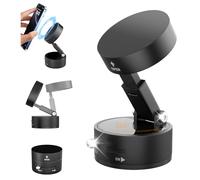 360° Rotation Vacuum Magnetic Phone Holder for Car - Foldable Strong Suction Vacuum Magnetic Cell Phone Holder Stand, Height Adjustable Magnetic Phone Mount, for iPhone/All Phones (Any Surface)