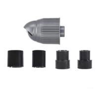 360 Rotation Water Flow Simulator for Fish Tank | for durable ABS material, grey/black design, includes 4 adapters, 65mm length, lightweight 50g