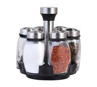 360° Se nizer Rack - Stainless Steel Rotating Condiment Holder, Kitchen Sto Tower for Bottles & Jars, Perfect for Home Cooking & Easy Access