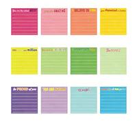 360 Sheets Fluorescent Adhesive Note Paper Square Shaped Notepads Colorful Memopad for Journaling Note Taking Identity Notepads