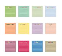 360 Sheets Square Shape Notepads Fluorescent Color Adhesive Note Paper for Daily Journaling Note Taking School Supplies Identity Adhesive Notepads