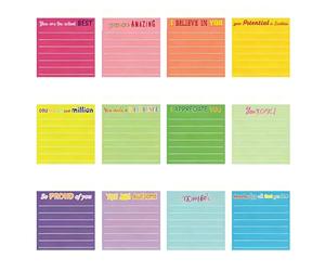 360 Sheets Square Shape Notepads Fluorescent Color Adhesive Note Paper for Daily Journaling Note Taking School Supplies Identity Adhesive Notepads