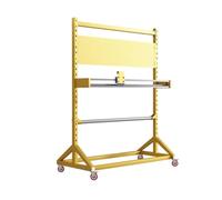 360° Sliding Bubble Wrap Slitting Frame, Freestanding Manual Cushion Packaging Frame, The Height Of The Crossbar Is Adjustable(Gold/D,120X60X160 CM)