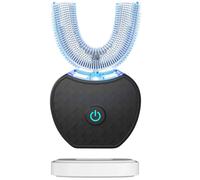 360° Sonic Automatic Teeth Whitening Toothbrush with U-Shape Brush Head, IPX7 Waterproof & Wireless Charging, 4 Modes for Adults