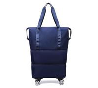 360° Spinner Duffle Bag with Silent Multi-Directional Wheels, Expandable Design for Travel, Gym, and Business