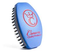 360 Sport Wave Brush Caesar 2.0 - Prime Blue - Hard Flex Bristles - Wet or Dry Brush - No Slip Rubber Grips - by Crown Quality Products