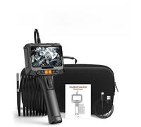 360° Steering Industrial Endoscope Camera 8mm 5"IPS Screen Single&Dual Lens Inspection Borescope 1080P For Car Engine Pip(2m,6mm single lens)