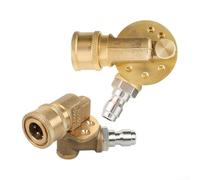360° Swivel Adjustable High-Pressure Spray Nozzle for Pressure Washers, 1/4" Quick-Connect Copper Fitting with 7-Angle Adjustment (120° to -120°)(Fifth gear joint)
