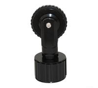 360 Swivel Assist Wheel 33.9mm for Smooth Folding Bike Move | 360 degree swivel, smooth maneuvering, fits 33.9mm tubes, ideal for tight spaces, aluminum build(Black)