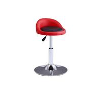 360° Swivel Bar Stool & Dining Chair, Height Adjustable with Backrest & Cushion, PU Leather, Plastic & Metal, White, Modern Design for Kitchen, Dining Room, Pub