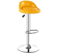 360° Swivel Bar Stool - Hydraulic Lift Counter Stool Adjustable Home Beauty Chair Rolling Salon Seat Modern Black Design for Kitchen Dining & Lounge