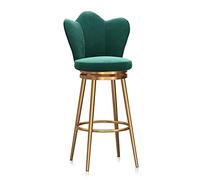 360° Swivel Bar Stools with Back Metal Legs & Footrest Counter Height Kitchen Island Chairs Easy Assembly Modern Bar Seating for Home & Kitchen