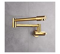 360° Swivel Black/Gold Chrome Kitchen Faucet Single Handle Foldable Sink Mixer Easy Installation Ideal for Bathroom Bidet Brass Construction