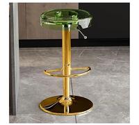 360° Swivel Counter Height Barstools, Clear Acrylic Bar Stools, Modern Adjustable Modern dining chairs, for Kitchen, Counter, bar (62-82cm, 24.5-32.3inch)