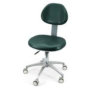 360° Swivel Dental Chair & Doctor's Stool - Ergonomic, Adjustable Leather Seating for Dental Assistants, Clinics & Offices - Comfortable Lab Chair for Professionals