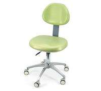 360° Swivel Dental Chair & Ergonomic Doctor's Stool - Adjustable Leather Seating for Dental Assistants, Clinics & Offices - Comfortable Lab Furniture