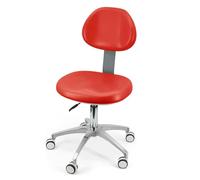 360° Swivel Dental Chair Stool - Ergonomic Leather Doctor's Stool for Dental Assistants, Clinics & Offices - Adjustable, Comfortable Lab Seating for Optimal Support