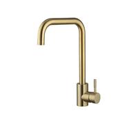 360° Swivel Golden Stainless Steel Kitchen Faucet Bridge Mount Mixer Tap for Hot & Cold Water Modern Design Stylish Kitchen Accessory Durable & Easy to Install Beauty Comes