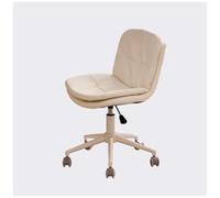 360° Swivel Home Office Desk Chair, Height Adjustable Leather Computer Task Chair with Comfy Back, Ergonomic Rolling Armchair for Home, Office and Bedroom