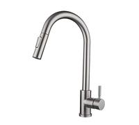360° Swivel Kitchen Faucet High Arc Pull Down Mixer Tap Hot & Cold Water Induction Sink Faucet Modern Stainless Steel Kitchen Robinet