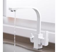 360° Swivel Kitchen Faucet with Osmosis Filter Grifo de Cocina for Drinking Water Dual Outlet System Easy Installation Modern Design
