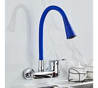 360° Swivel Kitchen Sink Mixer Tap Wall-Mounted Faucet with Flexible Hose Double Hole Design for Easy Use Durable Taps for Home & Commercial Kitchens