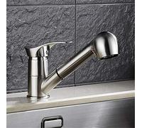 360° Swivel PullOut Kitchen Faucet Single Handle DeckMounted WaterSaving Glossy Black Brass Mixer Tap for Sink Stylish and Functional Design