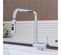 360° Swivel Single Handle Kitchen Window Crank Chrome Plated Brass Easy Operation Design Ideal for Home Renovation and Modern Kitchens
