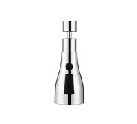 360°Swivel Spout FM22 M24 Kitchen Sink Tap Spray Attachment Head with 3 Modes,Replacement Tap End Diffuser Spout,Faucet Pressurised Water Nozzle Aerator,G1/2, Silver