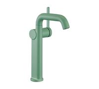 360° Swivel Spout Kitchen Faucet Single Handle Modern Brass Bathroom Tap Hot Cold Water Milky White Small (Green Large)
