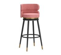 360° Swivel Velvet Bar Stools Padded Counter Height Chairs with Metal Frame Ideal for Home Kitchen Island Pub and Dining Room - Stylish & Comfortable