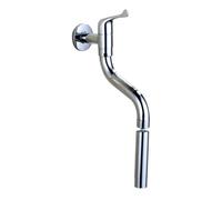 360° Swivel WallMounted Kitchen FaucetSingle Handle Cold Water Tap with Extended Spout 2 Modes G1/2 Connection Chrome Finish 23 CM Length