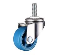 360° Swivel Wheels 1Inch Rubber Blue Rollers NoiseReducing Casters HeavyDuty 4Pack Perfect for Furniture Trolleys and Home Improvement Projects