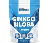 (360 Tablets) Ginkgo Biloba 6000mg Tablets Memory & Focus Vegan