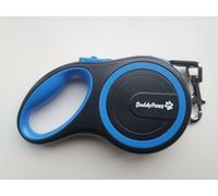 360° Tangle-Free Retractable Dog Leash with Anti-Slip Handle Strong Nylon Tape One-Handed Brake, Pause, Free Pet Walking Leash for Dogs Multi-size and multi-color options (Blie, 8M)