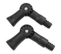 360° Telescopic Pole Joint Adapter for Window Gutter Cleaning - Heavy Duty Nylon Angle Hinge Tip with US 3/4 Inch Thread for High Reach Tools(2PCS)