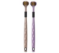 360 Toothbrush - 2-Pack Triple Bristle for Soft Daily, Teeth Cleaning Brush with Ergonomic Handle, Accessories for Home Bathroom, Toddler Kids Travel Hygiene Healthy Smile Care
