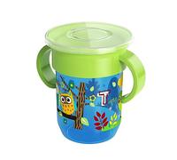 360 Training Sip Cup with Handle & Lid Cover for Babies and Water Cup for Training Babies to Drink Water Baby Learning Sip with Handle & Lid Cover