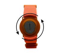 360 Twist Dexcom One+ One Plus G7 Sensor Strap, CGM Strap, Adjustable Armband, Multiple Colours, Adhesive Free (Orange)