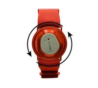 360 Twist Dexcom One+ One Plus G7 Sensor Strap, CGM Strap, Adjustable Armband, Multiple Colours, Adhesive Free (Red)