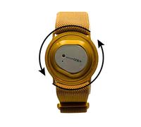 360 Twist Dexcom One+ One Plus G7 Sensor Strap, CGM Strap, Adjustable Armband, Multiple Colours, Adhesive Free (Gold)