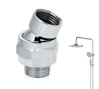 360° Universal Shower Hose Connector Shower Head Extension Shower Head Adapter Adjustable Shower Head Swivel Ball Adapter Hand Held Rain Shower Heads Extension Component