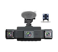 360 View HD Driving Recorder Night Vision Car Video Recorder 170 Wide Angle with 24H Parking Mode & G-Sensor for Sport Cycling Guard (Front + left + right + rear camera with Wi-Fi connectivity)